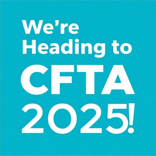 An Intellisbranded square graphic that states Were Heading to CFTA 2025-1