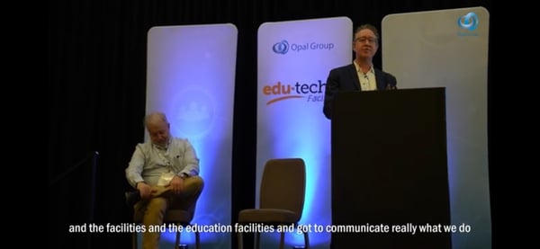 Steven Warshaw presenting at Opal Edu-Tech Summit
