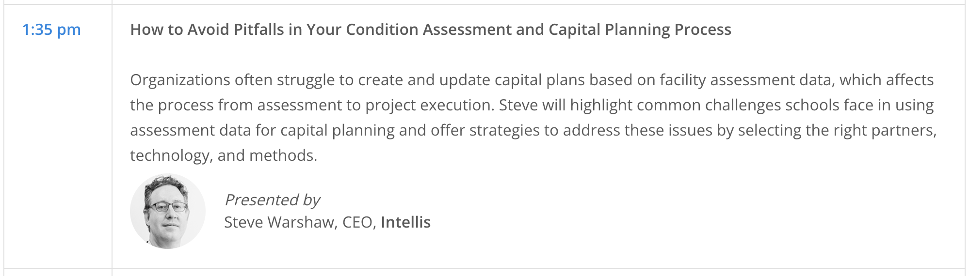 How to Avoid Pitfalls in Your Condition Assessment and Capital Planning Process
